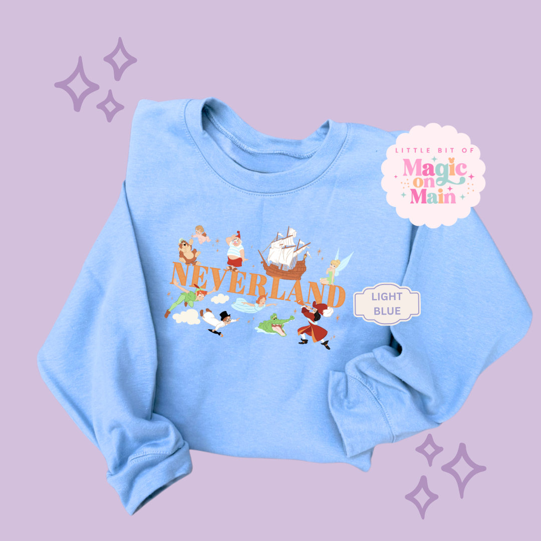 PRINTED NEVERLAND - EXCLUSIVE TO MoM - TODDLER / YOUTH SWEATSHIRT 10049