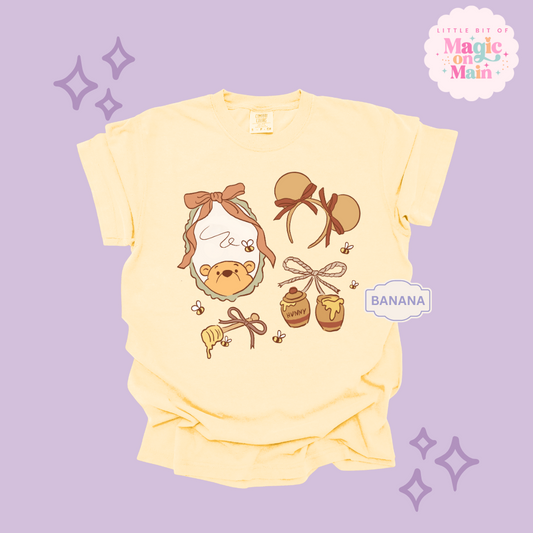 PRINTED POOH COQUETTE - ADULT T-SHIRT