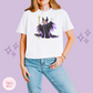 PRINTED MALEFICENT MINNIE - WOMENS BOXY T-SHIRT