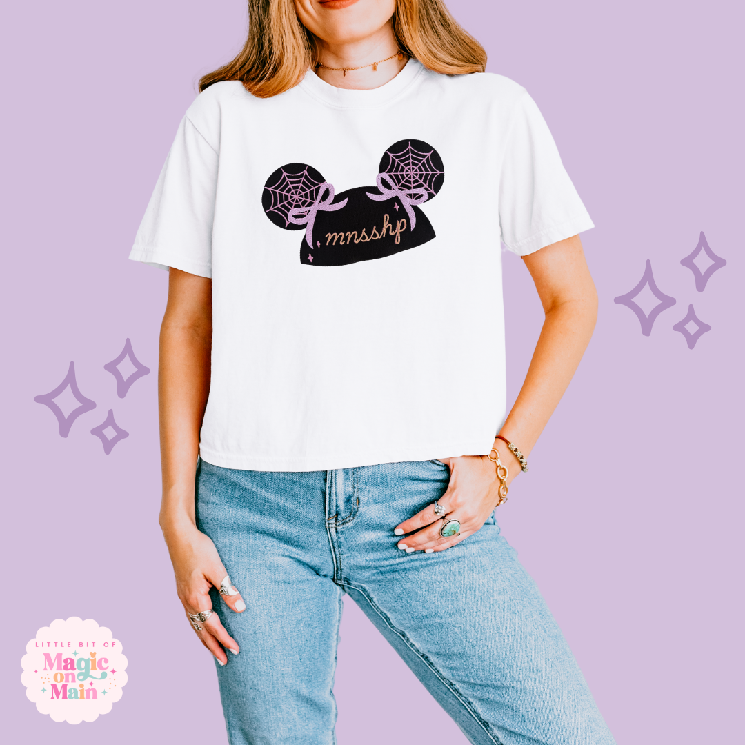 EMBROIDERED HALLOWEEN PARTY HAT - EXCLUSIVE TO MOM - WOMENS BOXY T-SHIRT