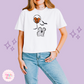 EMBROIDERED CLASSIC MICKEY GHOST - WOMENS BOXY T-SHIRT