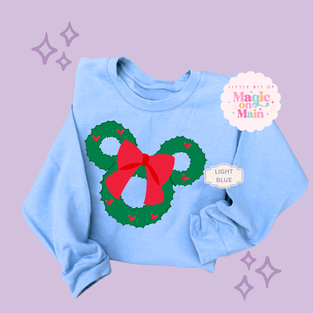PRINTED MCKY WREATH - EXCLUSIVE TO MoM - TODDLER / YOUTH SWEATSHIRT