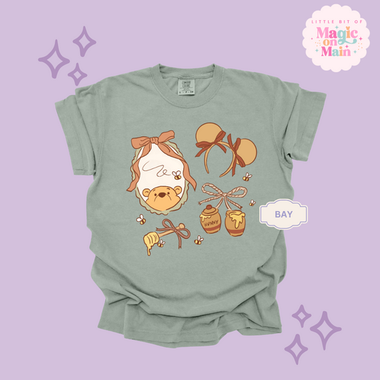 PRINTED WINNIE THE POOH COQUETTE - ADULT T-SHIRT