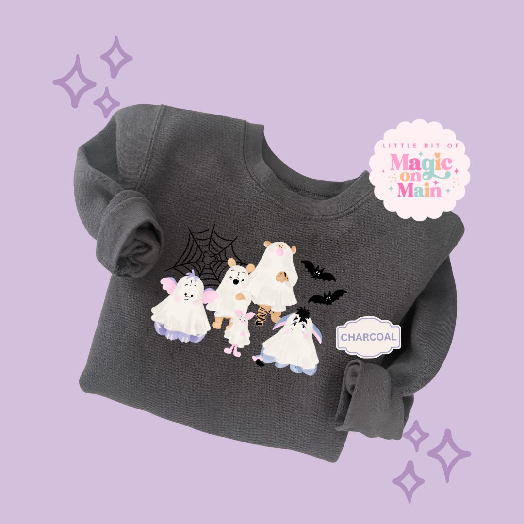 PRINTED WINNIE THE BOO- EXCLUSIVE TO MoM - TODDLER / YOUTH SWEATSHIRT