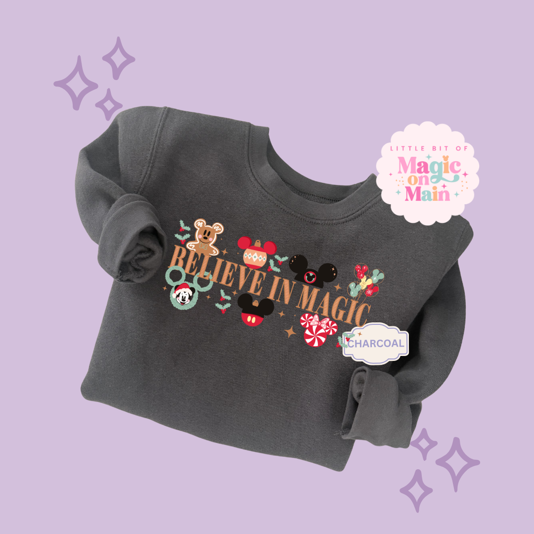 PRINTED BELIEVE IN MAGIC - EXCLUSIVE TO MoM - TODDLER / YOUTH SWEATSHIRT