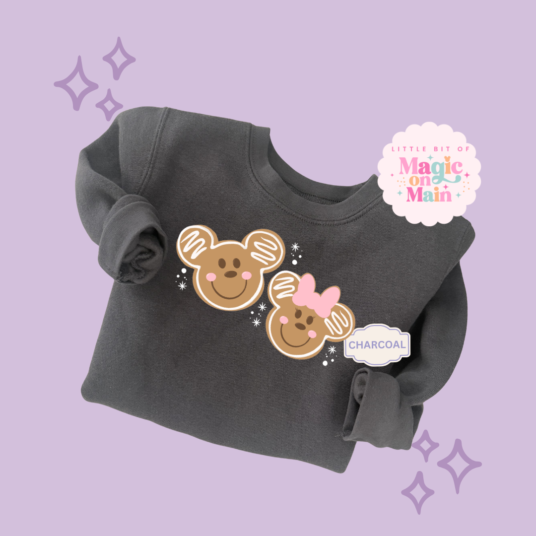 PRINTED GINGERBREAD - EXCLUSIVE TO MoM - TODDLER / YOUTH SWEATSHIRT