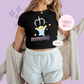 PRINTED ALIEN CLAW - EXCLUSIVE TO MoM - WOMENS CROPPED RIBBED BABY TEE
