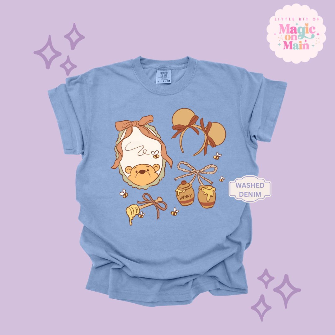 PRINTED WINNIE THE POOH COQUETTE - ADULT T-SHIRT