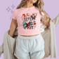 PRINTED SUPER CHRISTMAS - WOMENS CROPPED RIBBED BABY TEE