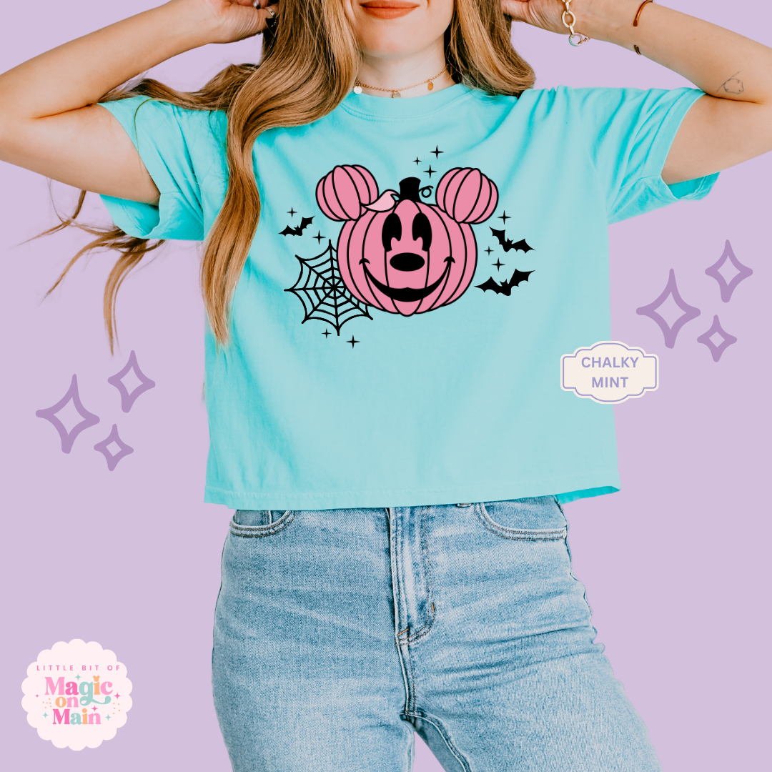 PRINTED PINK PUMPKIN - EXCLUSIVE TO MoM - WOMENS BOXY T-SHIRT