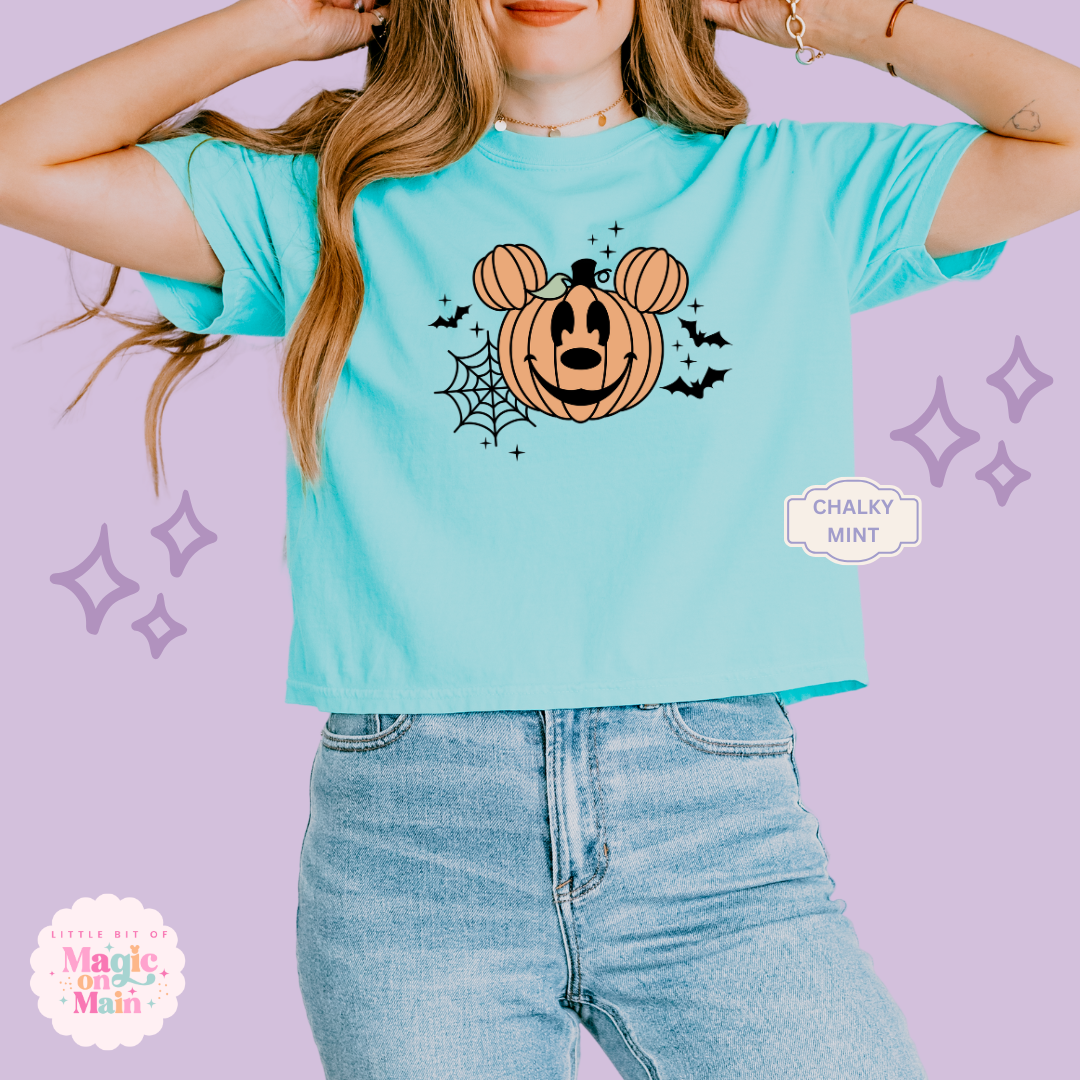 PRINTED ORANGE PUMPKIN - EXCLUSIVE TO MoM - WOMENS BOXY T-SHIRT