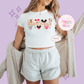 PRINTED BELIEVE IN MAGIC - EXCLUSIVE TO MoM - WOMENS CROPPED RIBBED BABY TEE