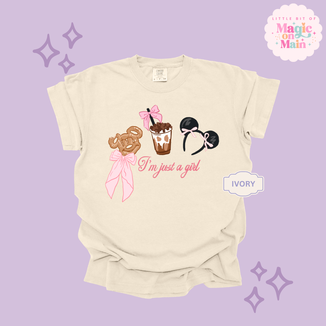 PRINTED PARK GIRLIE JUST A GIRL - ADULT T-SHIRT