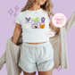 PRINTED THIS IS HALLOWEEN - EXCLUSIVE TO MoM - WOMENS CROPPED RIBBED BABY TEE
