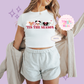 PRINTED TIS THE SEASON - EXCLUSIVE TO MoM - WOMENS CROPPED RIBBED BABY TEE