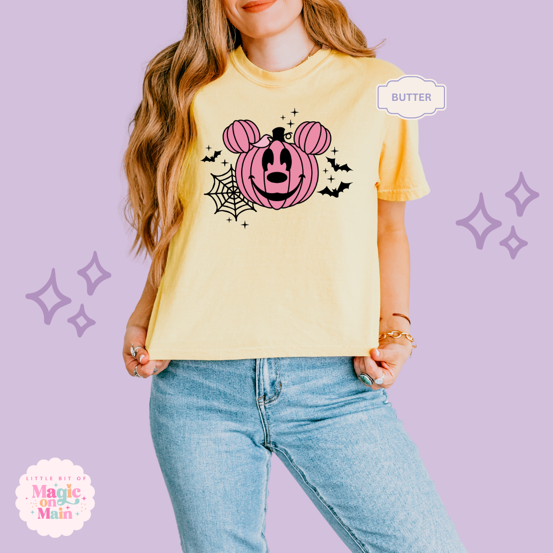 PRINTED PINK PUMPKIN - EXCLUSIVE TO MoM - WOMENS BOXY T-SHIRT
