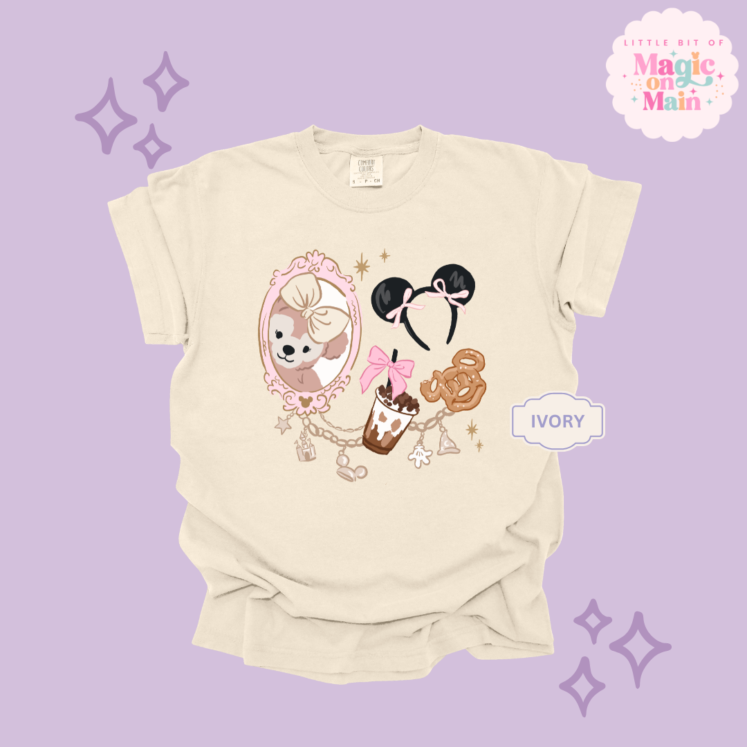 PRINTED PARK GIRLIE COFFEE & SNACKS - ADULT T-SHIRT