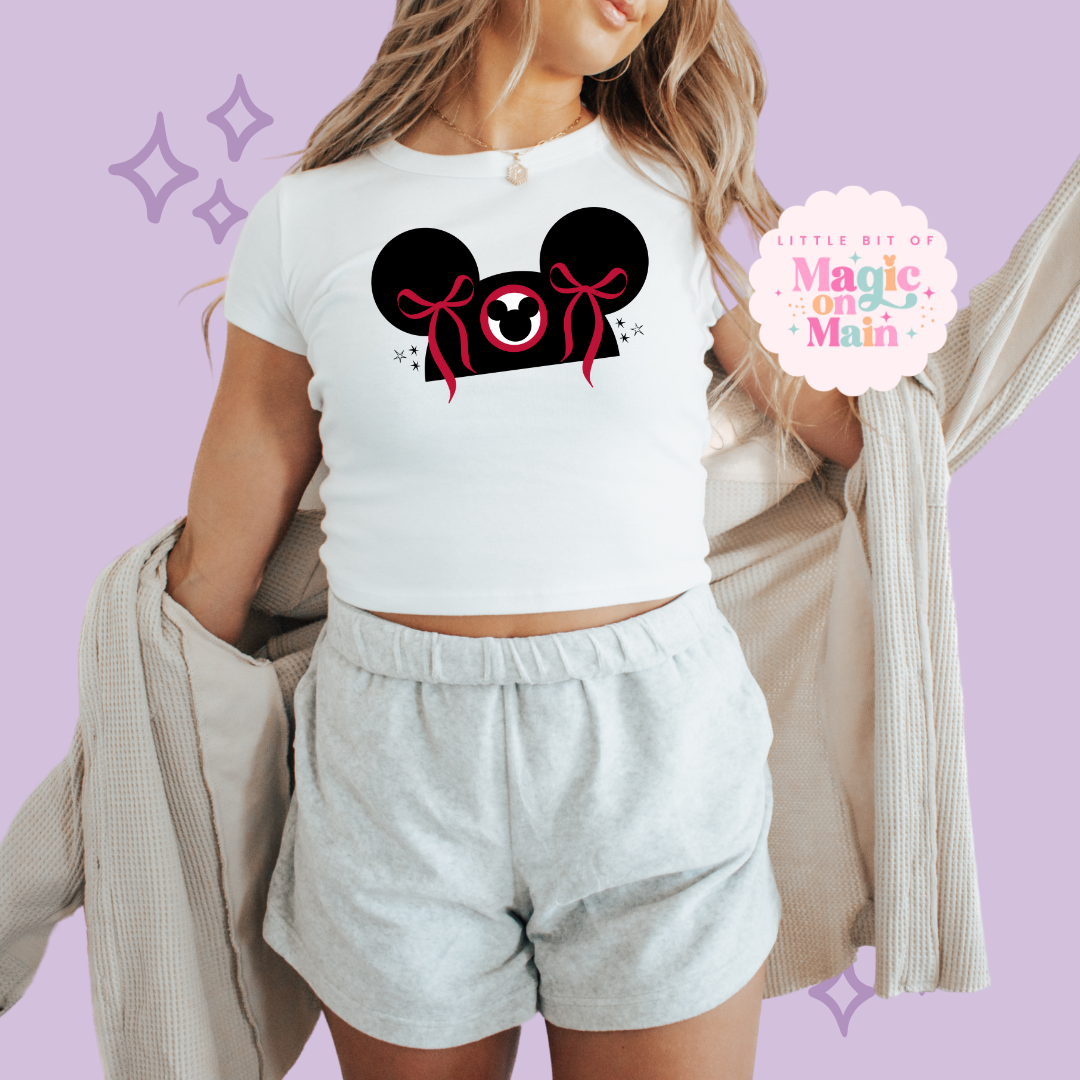 PRINTED MCKY PARK HAT - WOMENS CROPPED RIBBED BABY TEE 10036