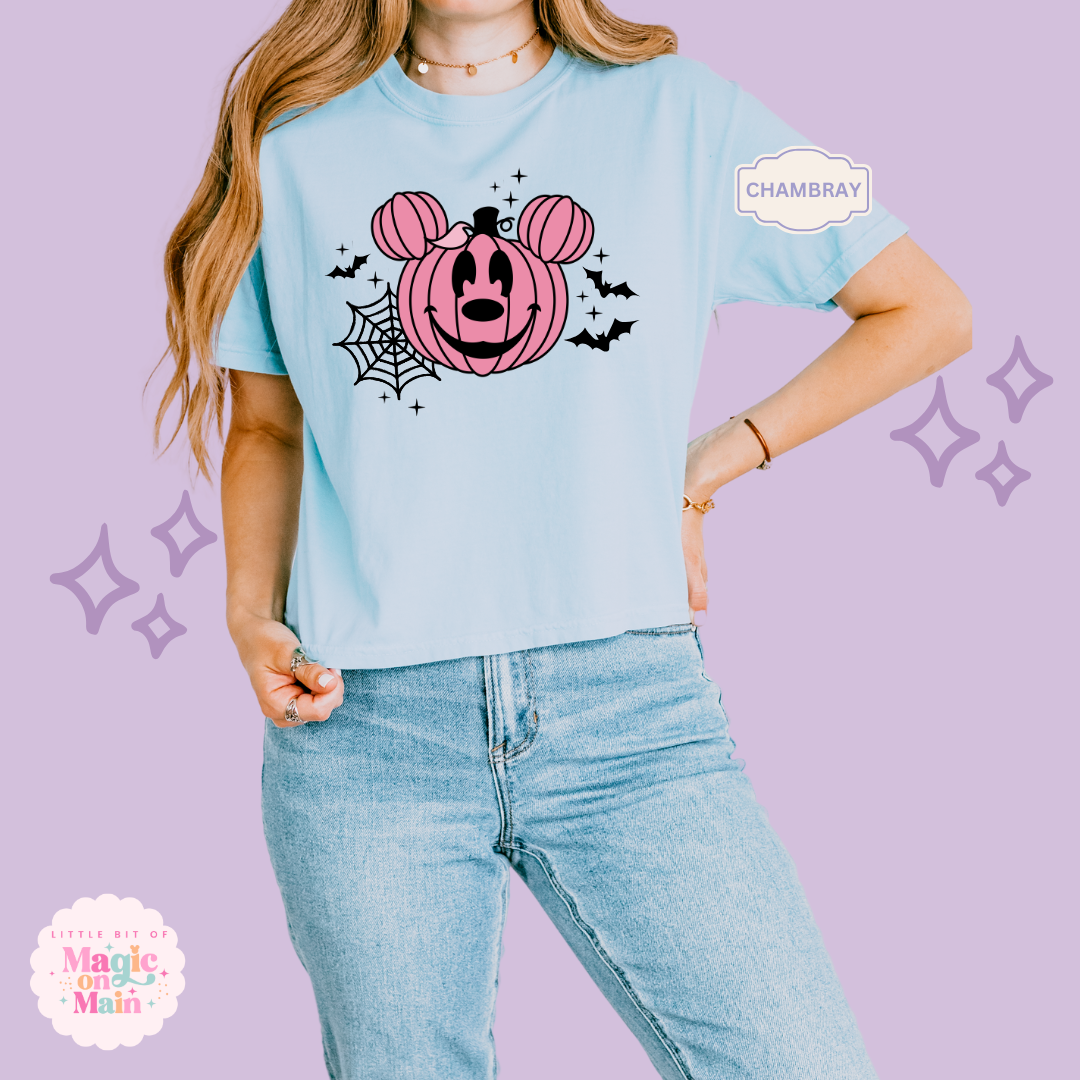 PRINTED PINK PUMPKIN - EXCLUSIVE TO MoM - WOMENS BOXY T-SHIRT