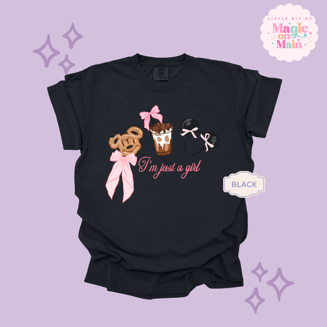 PRINTED PARK GIRLIE JUST A GIRL - ADULT T-SHIRT