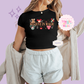 PRINTED BELIEVE IN MAGIC - EXCLUSIVE TO MoM - WOMENS CROPPED RIBBED BABY TEE