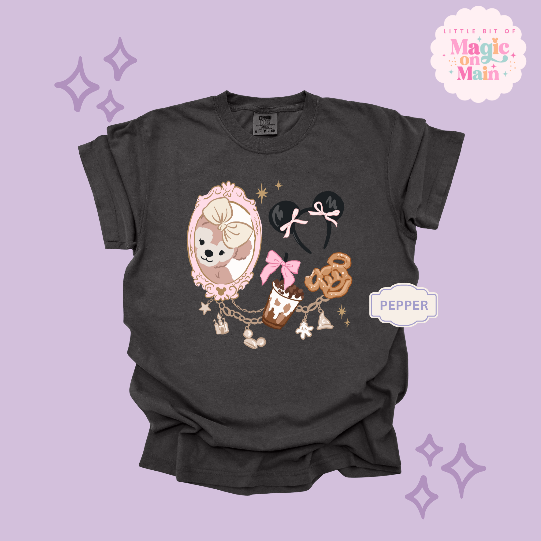 PRINTED PARK GIRLIE COFFEE & SNACKS - ADULT T-SHIRT