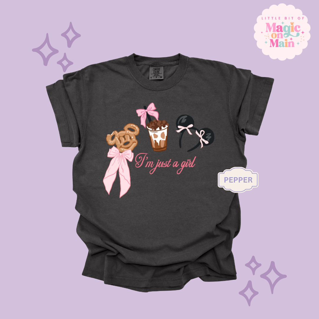 PRINTED PARK GIRLIE JUST A GIRL - ADULT T-SHIRT