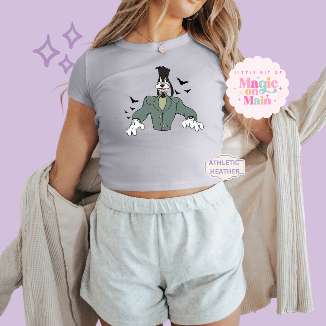 PRINTED - EXCLUSIVE TO MoM - WOMENS CROPPED RIBBED BABY TEE