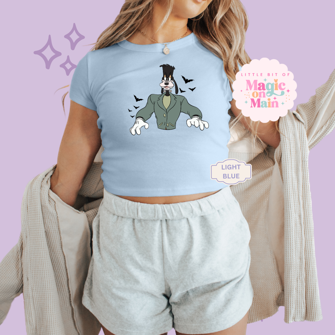 PRINTED  FRNKN GFY - EXCLUSIVE TO MoM - WOMENS CROPPED RIBBED BABY TEE