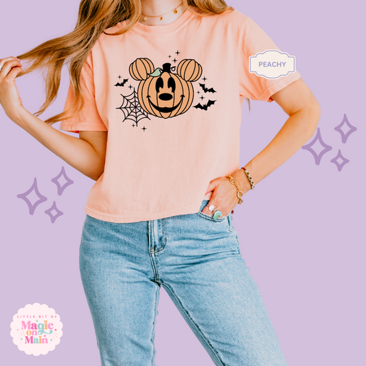 PRINTED ORANGE PUMPKIN - EXCLUSIVE TO MoM - WOMENS BOXY T-SHIRT