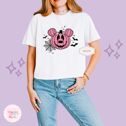PRINTED PINK PUMPKIN - EXCLUSIVE TO MoM - WOMENS BOXY T-SHIRT