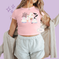 PRINTED WINNIE THE BOO - EXCLUSIVE TO MoM - WOMENS CROPPED RIBBED BABY TEE