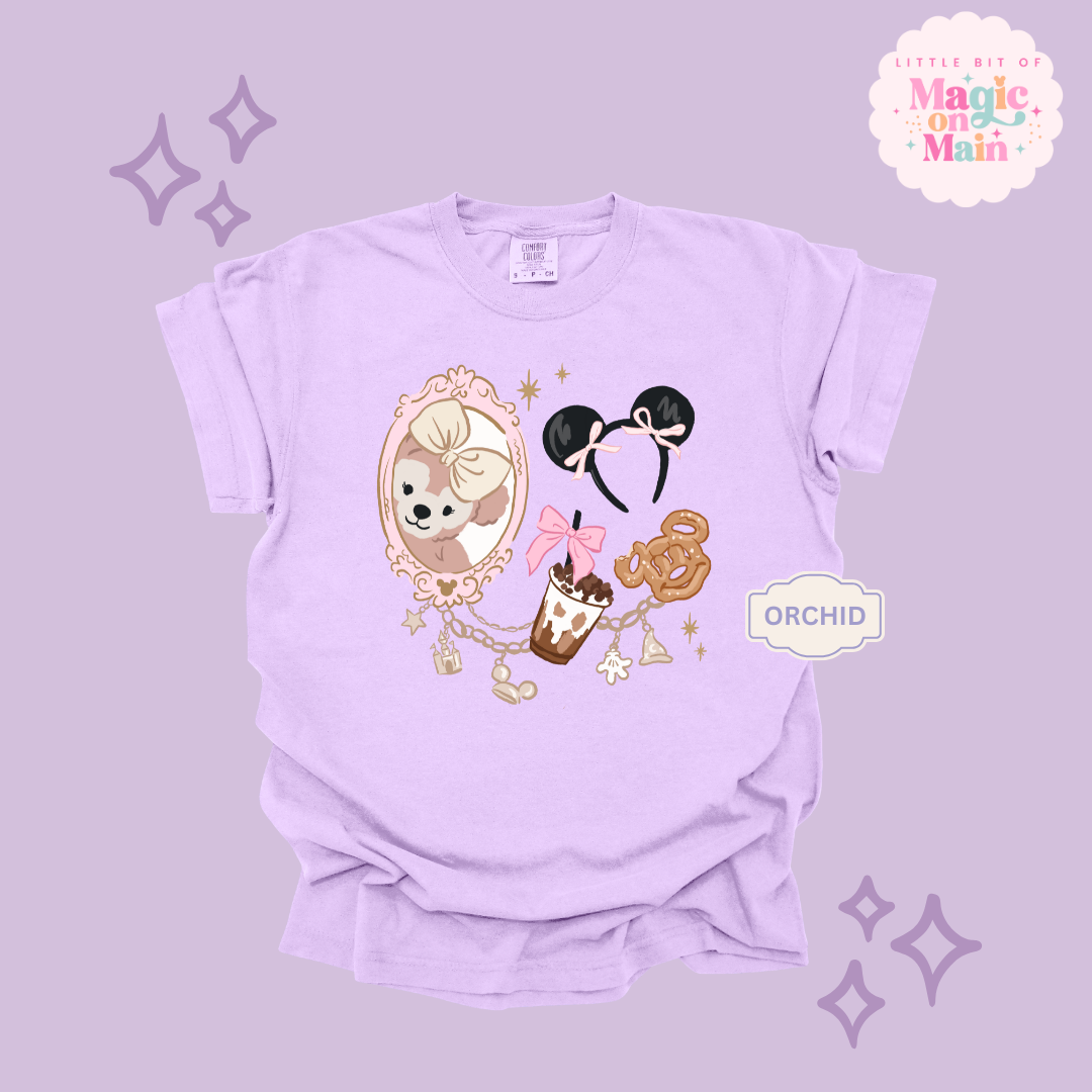 PRINTED PARK GIRLIE COFFEE & SNACKS - ADULT T-SHIRT