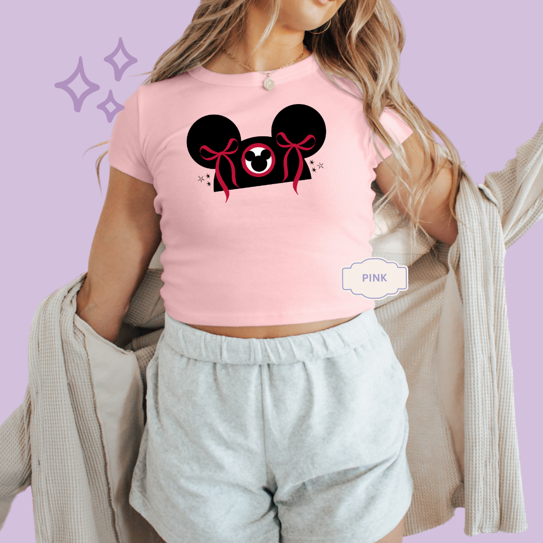 PRINTED MCKY PARK HAT - WOMENS CROPPED RIBBED BABY TEE 10036