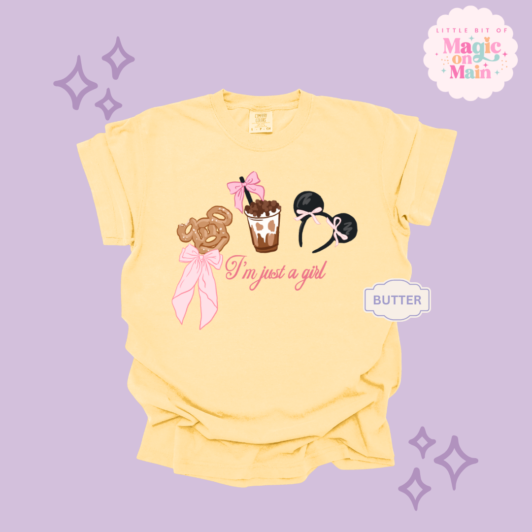 PRINTED PARK GIRLIE JUST A GIRL - ADULT T-SHIRT
