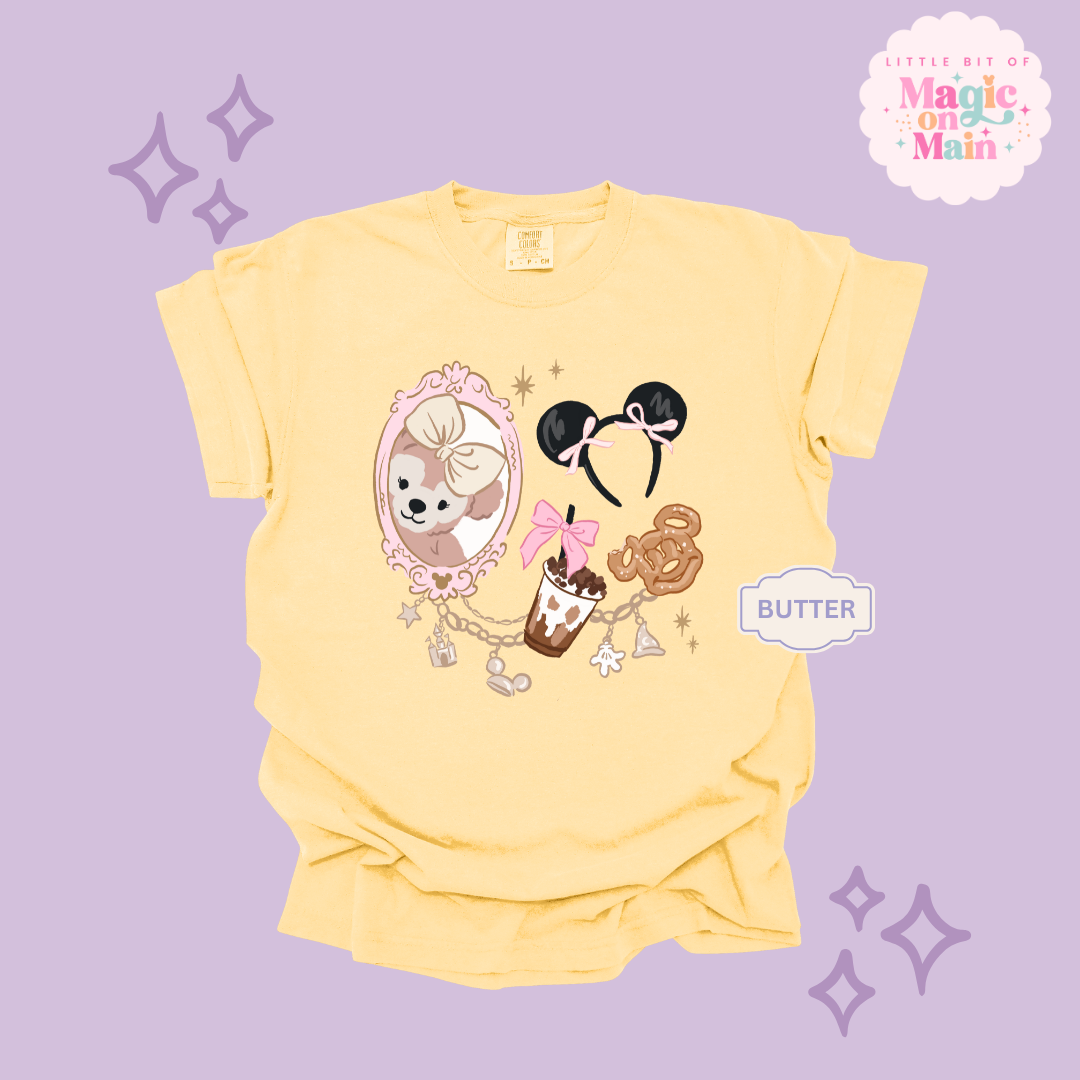 PRINTED PARK GIRLIE COFFEE & SNACKS - ADULT T-SHIRT