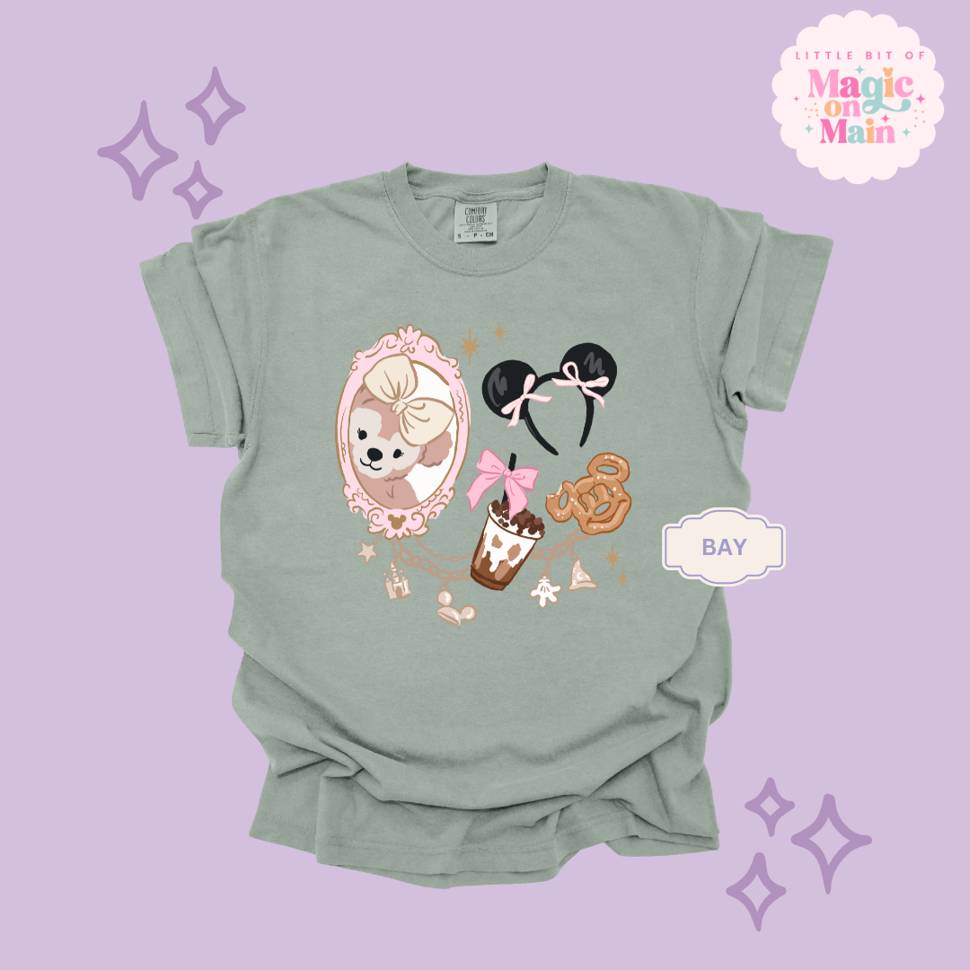 PRINTED PARK GIRLIE COFFEE & SNACKS - ADULT T-SHIRT