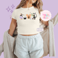 PRINTED  NOT SO SPOOKY - WOMENS CROPPED RIBBED BABY TEE