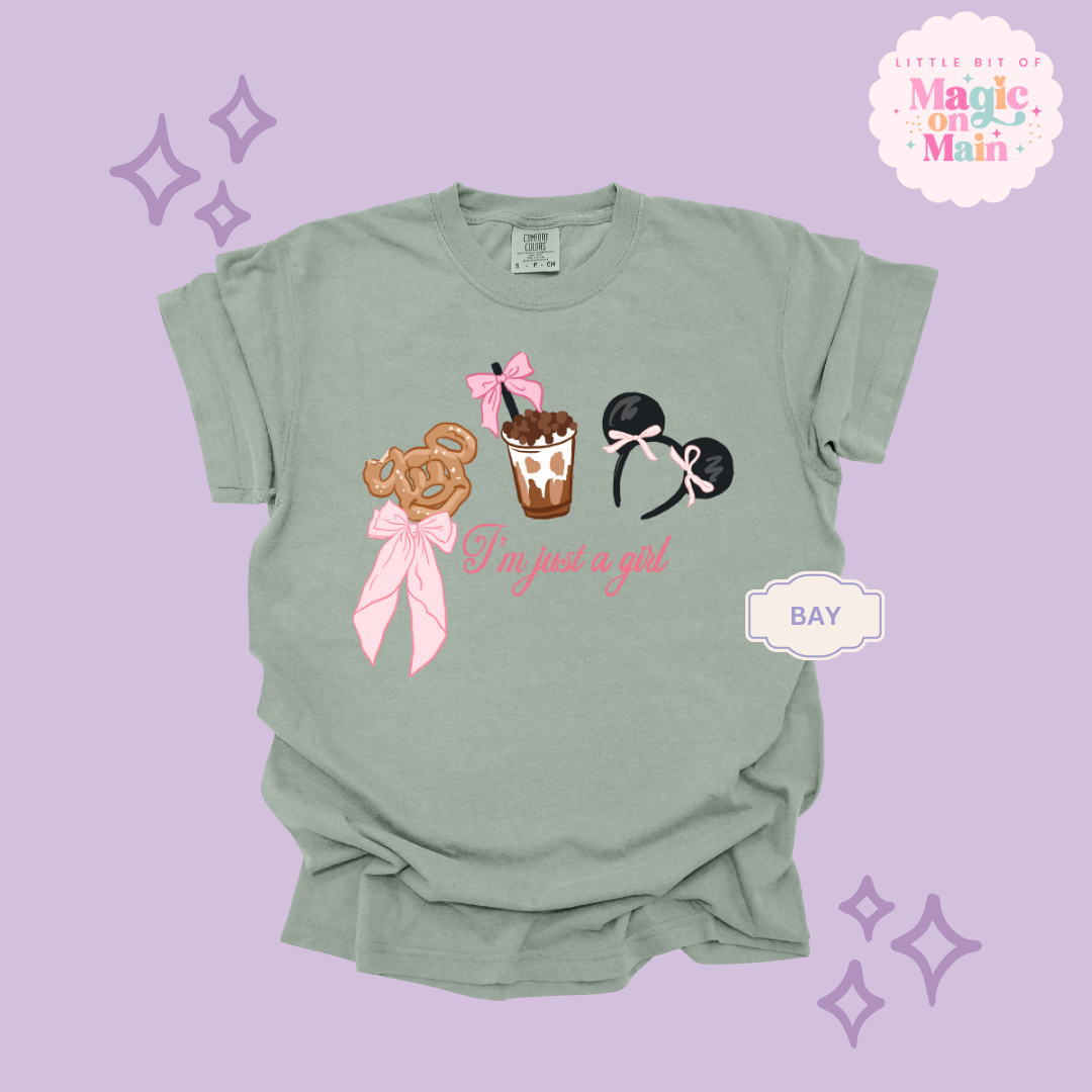 PRINTED PARK GIRLIE JUST A GIRL - ADULT T-SHIRT