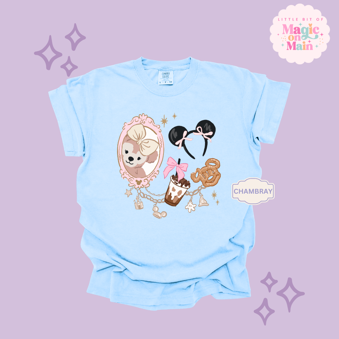 PRINTED PARK GIRLIE COFFEE & SNACKS - ADULT T-SHIRT