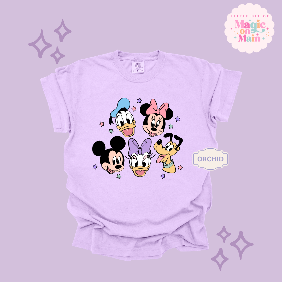 PRINTED MICKEY AND FRIENDS - ADULT T-SHIRT
