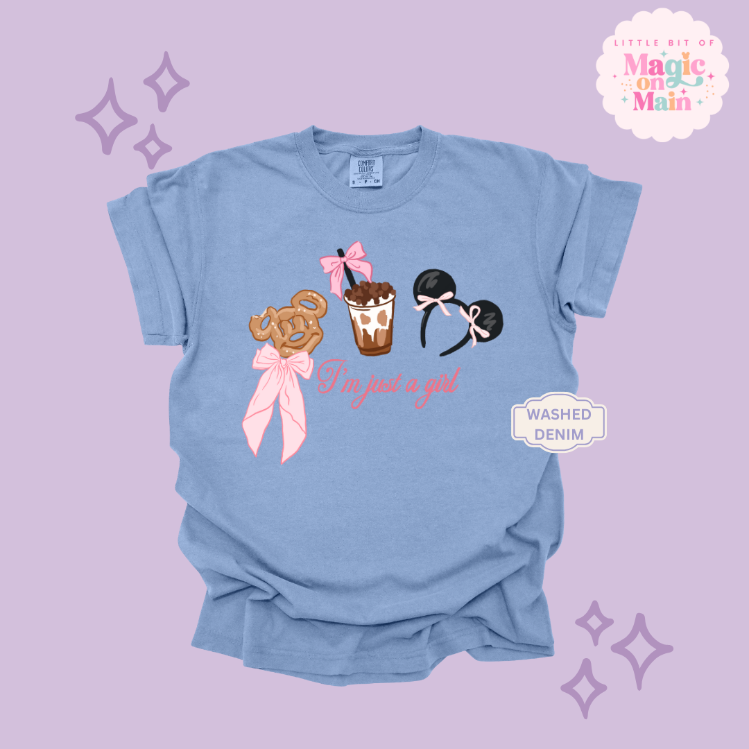 PRINTED PARK GIRLIE JUST A GIRL - ADULT T-SHIRT