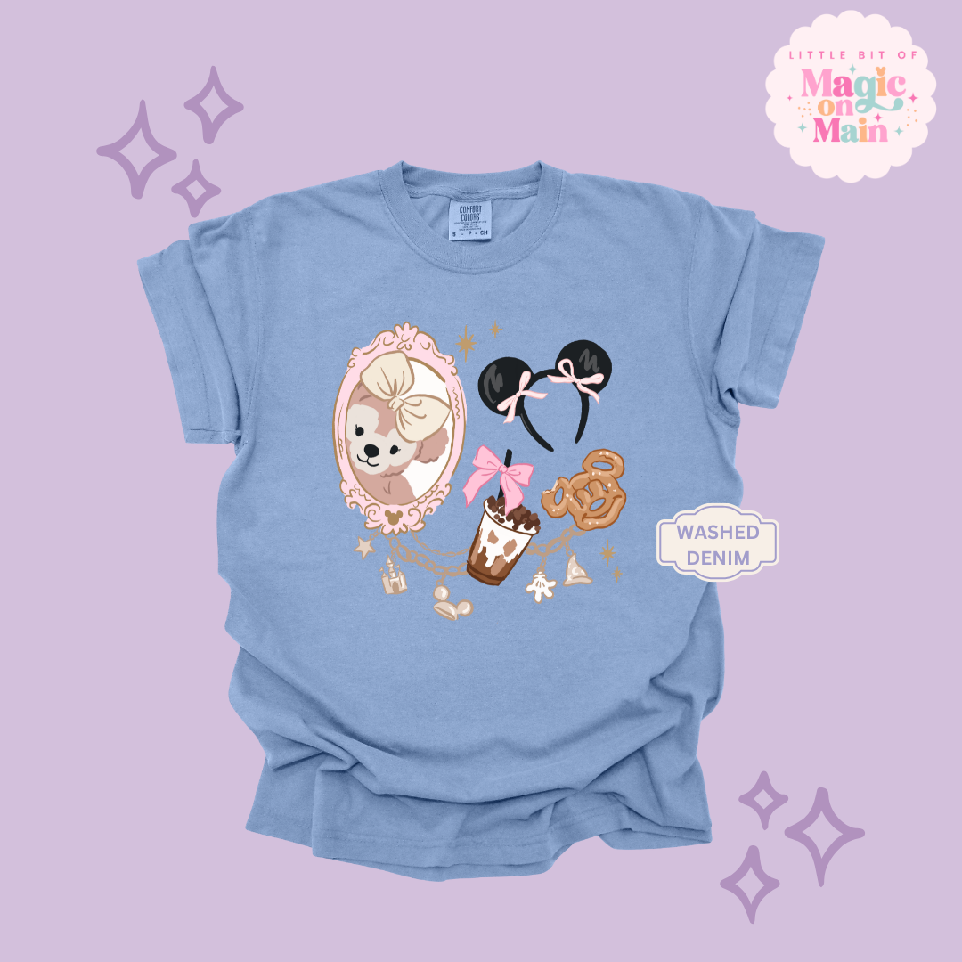 PRINTED PARK GIRLIE COFFEE & SNACKS - ADULT T-SHIRT