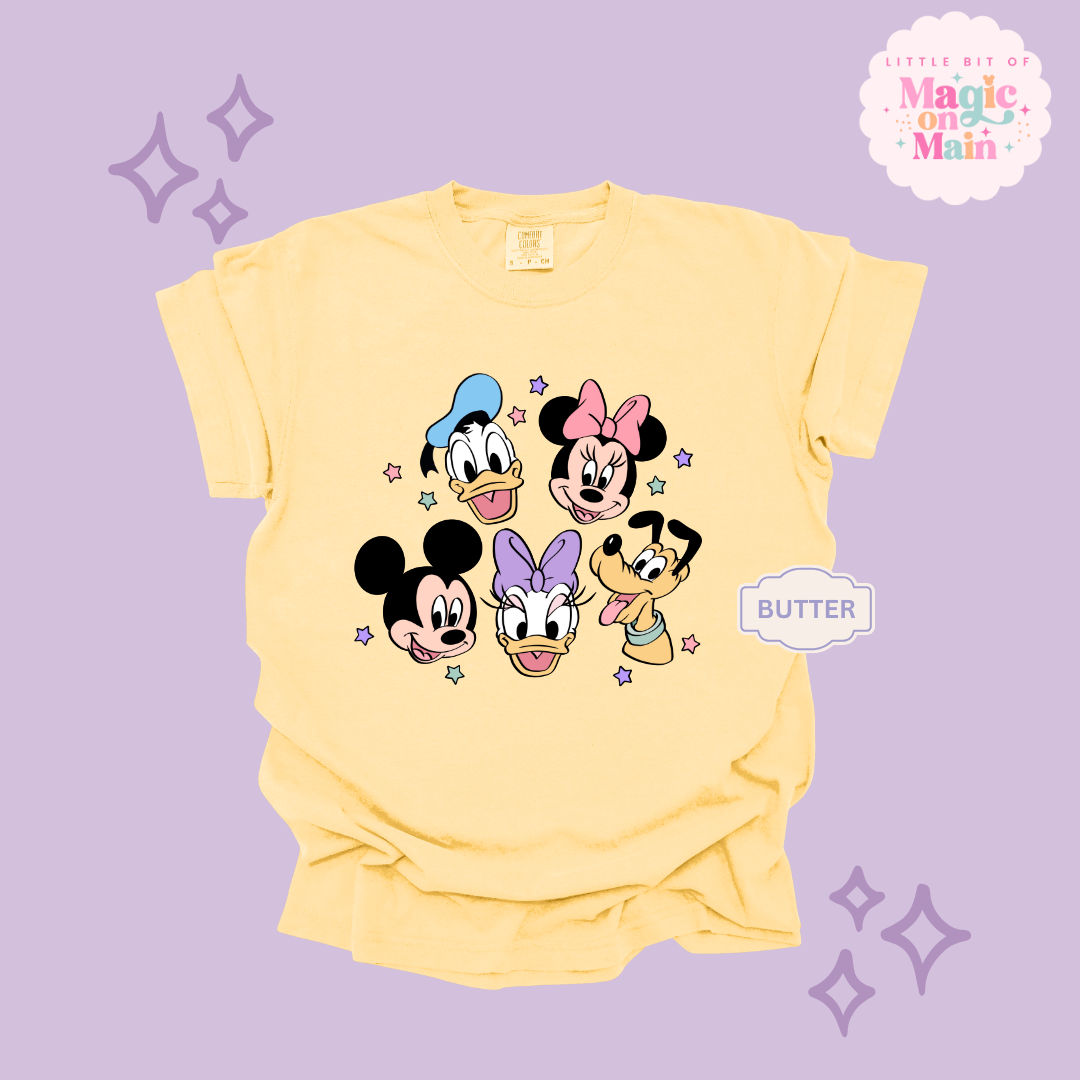 PRINTED MICKEY AND FRIENDS - ADULT T-SHIRT