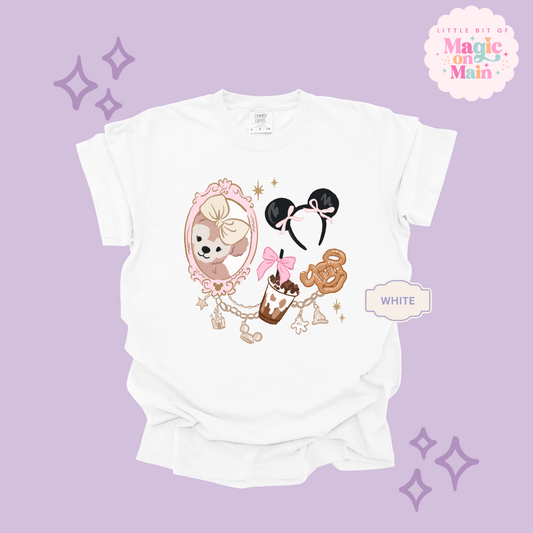 PRINTED PARK GIRLIE COFFEE & SNACKS - ADULT T-SHIRT