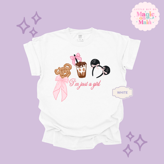 PRINTED PARK GIRLIE JUST A GIRL - ADULT T-SHIRT