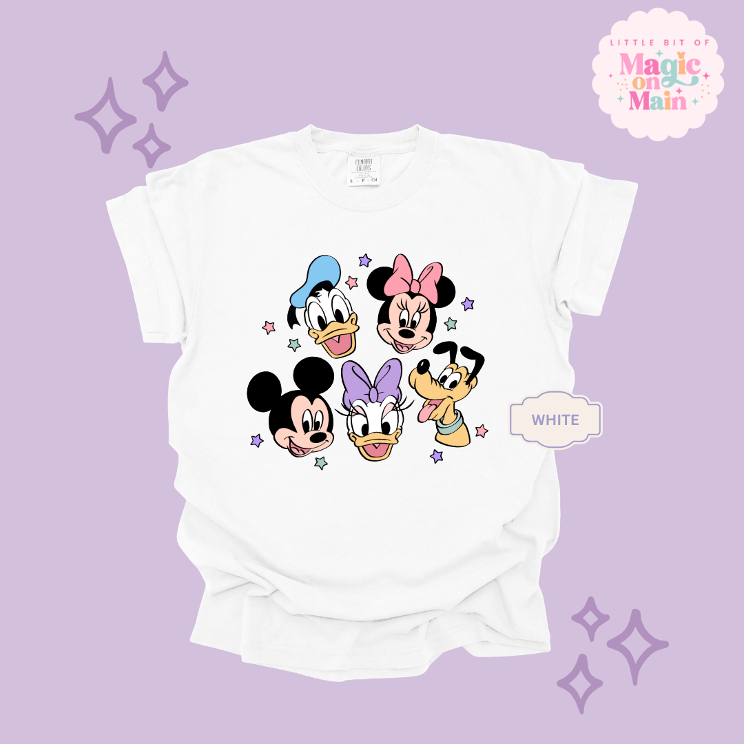 PRINTED MICKEY AND FRIENDS - ADULT T-SHIRT