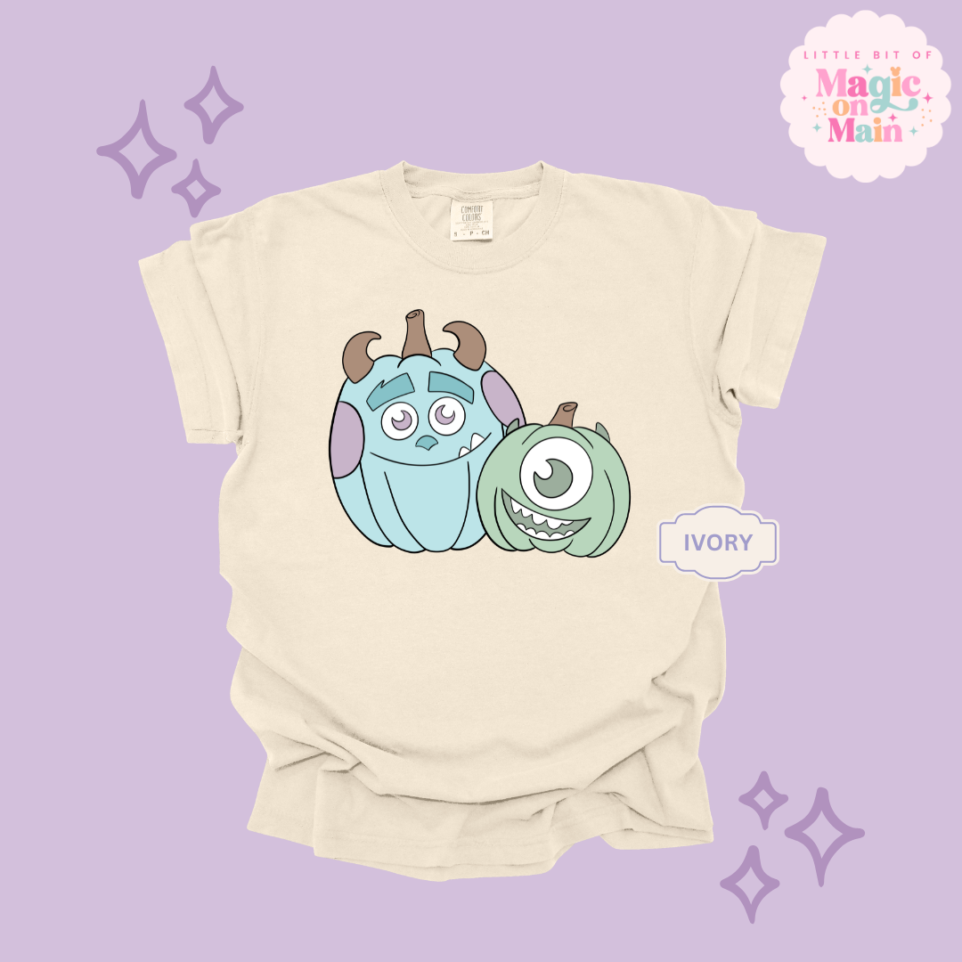 PRINTED MONSTER PUMPKINS - ADULT T-SHIRT