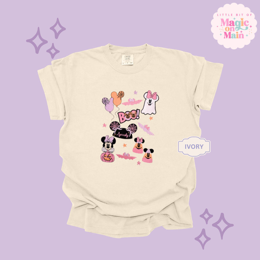 EMBROIDERED SPOOKY ELEMENTS - EXCLUSIVE TO MOM - ADULT T-SHIRT