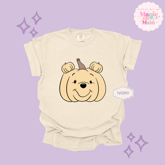 PRINTED POOH PUMPKIN - ADULT T-SHIRT